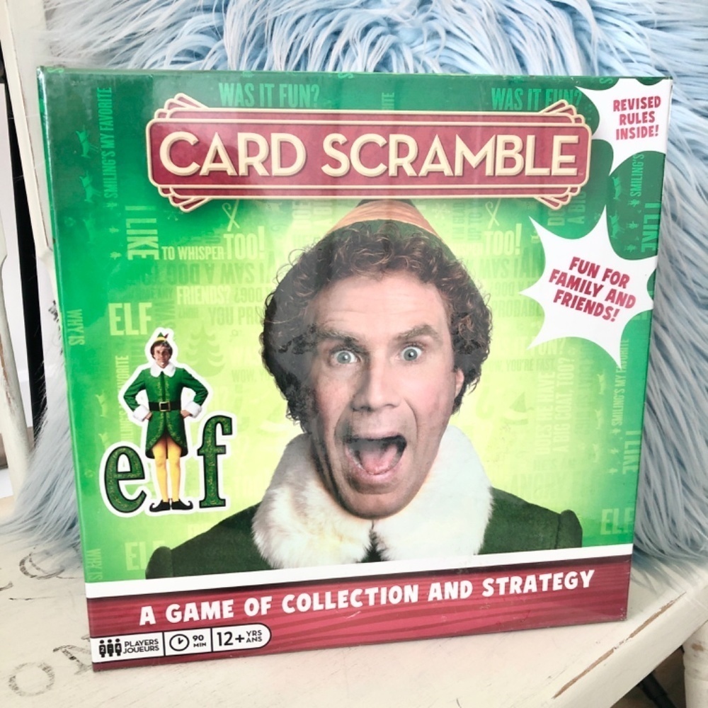 Elf Card Scramble Family Board Game Holiday Christmas, Buddy The Elf, NEW SEALED
